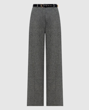 Max Mara GIOIA gray wool pants MSTGIOIA