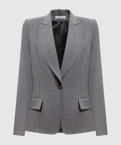 Gray wool jacket