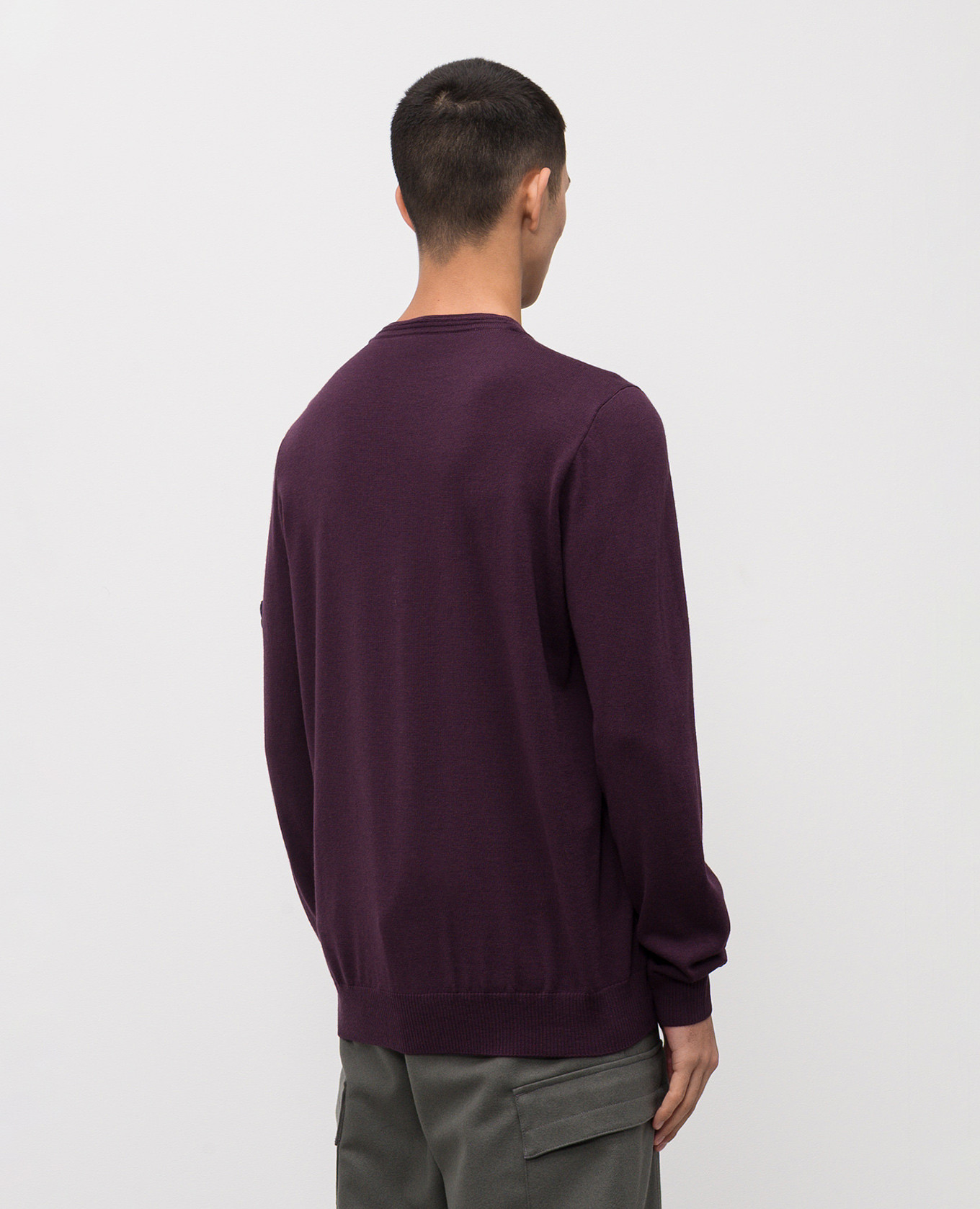 

Purple wool jumper with logo Stone Island, Violet