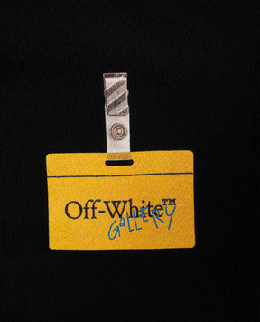 Off-White Children's black sports jacket with print 44BBE001F26F001