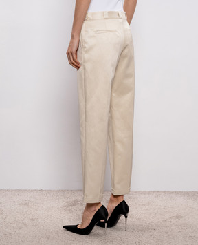 Tom Ford Beige trousers with lapels PAW679FAX1668