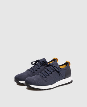 Doucal's Blue sneakers with logo DU3222SYDNPZ830