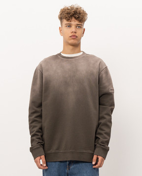 Premiata Brown sweatshirt with logo patch PA1053DD