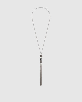 Peserico Gray chain with pendant with monil chain A35534C0CC906