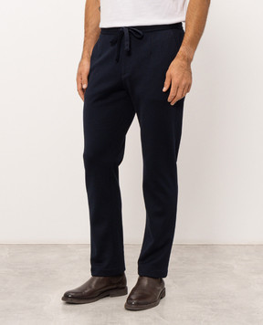 Dolce&Gabbana Blue pants with wool GP264THU7QN