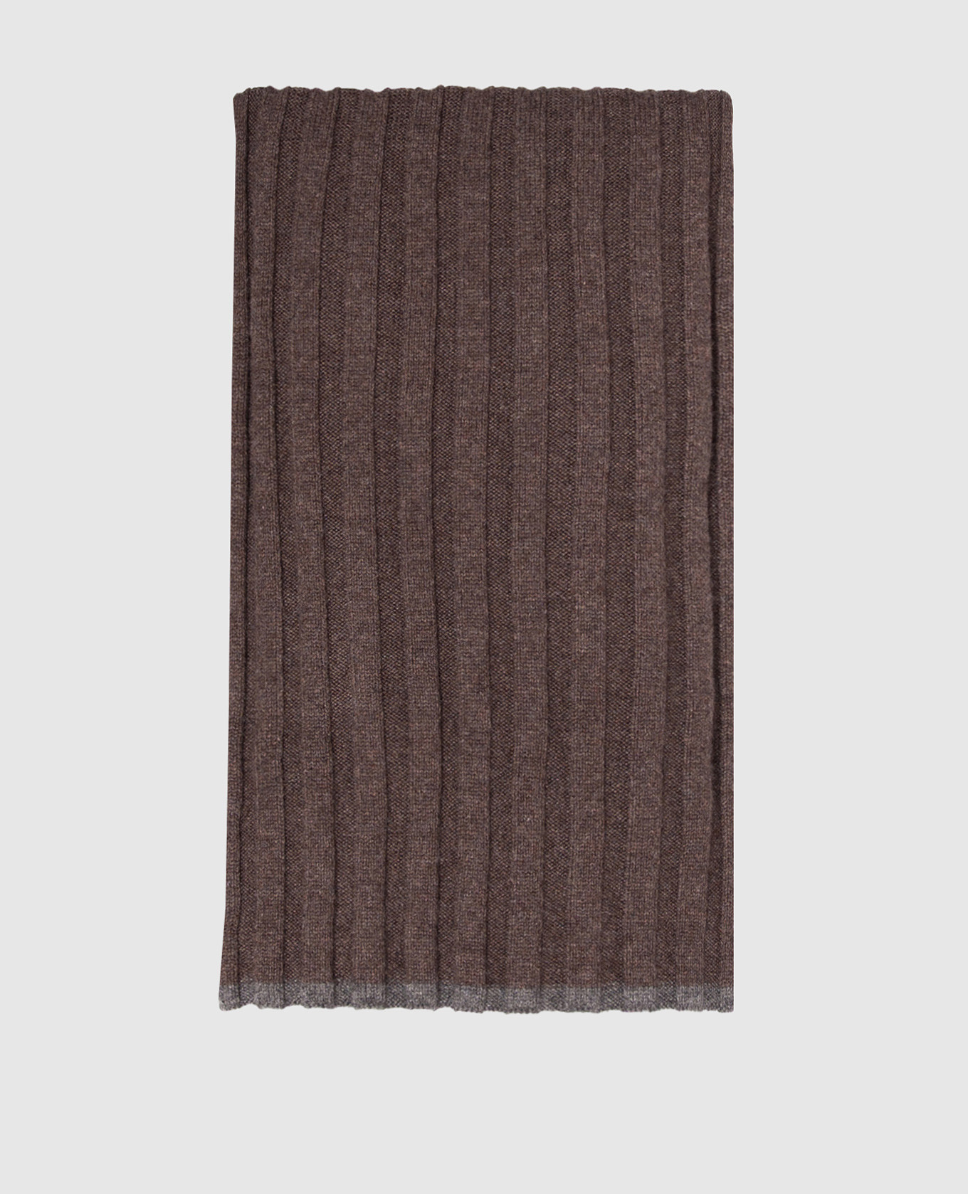 Brown cashmere scarf