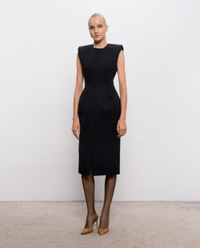 Thierry Mugler Black wool dress 26F1RO18691020