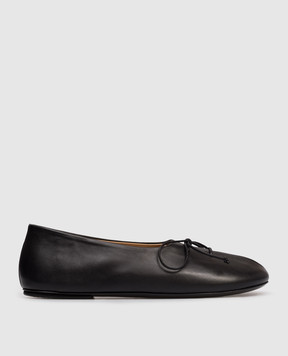 Marsell Girella black leather ballet flats MW7072P010