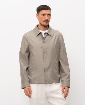 Brunello Cucinelli Khaki silk jacket MZ4216541