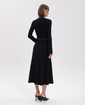 Simkhai Ismelle black ribbed midi dress 5261027K