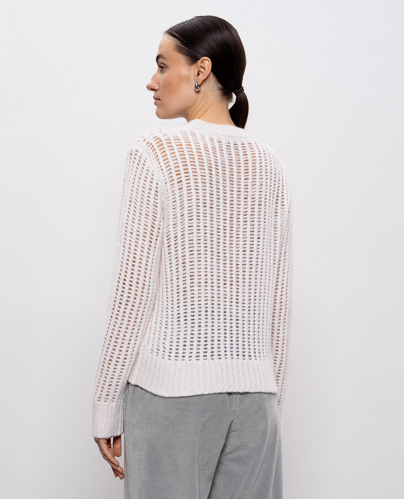 

White alpaca wool sweater Peserico