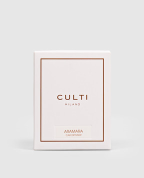 Culti Milano Orange ARAMARA car diffuser with leather cover and replaceable refill PCDAUTARA73X53ORA0000
