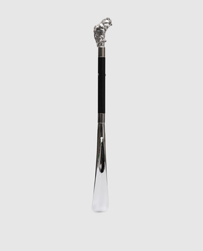 Pasotti Black Silver Owl shoe horn PFPEXXCSF02
