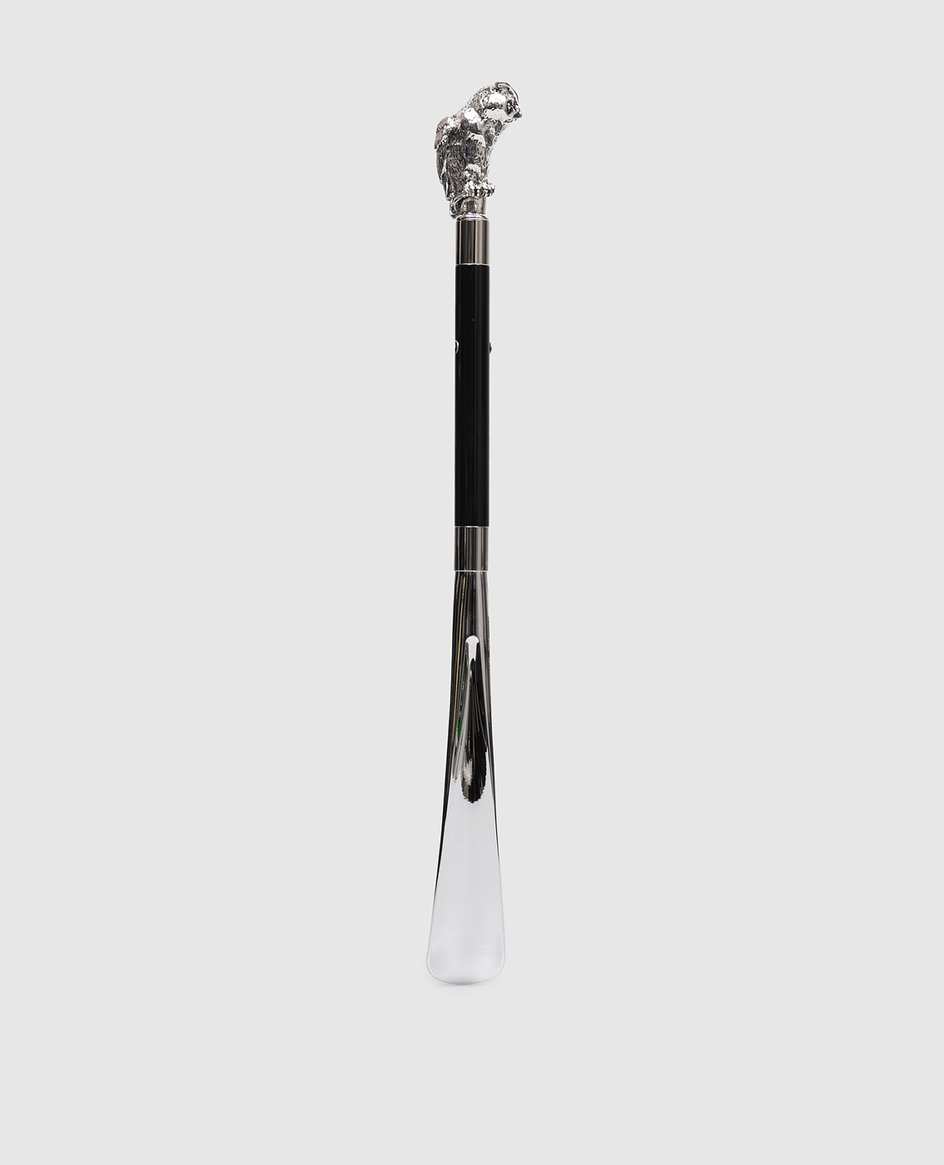 

Black Silver Owl shoe horn Pasotti