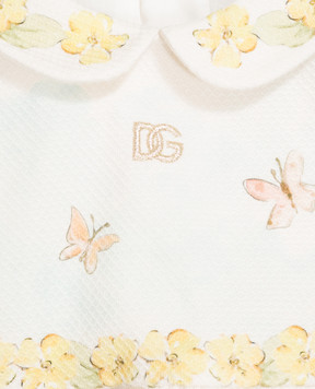 Dolce&Gabbana Children's ivory print dress L24DU9G7P9D