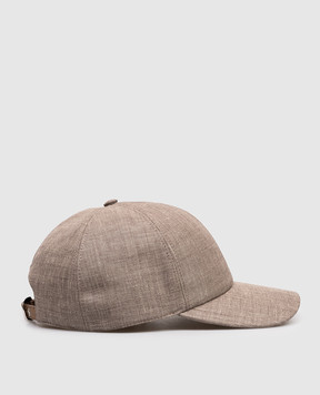 Stefano Ricci Brown cap made of linen, wool and silk MCV61NV18FB127HA
