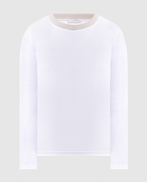 Peserico White ribbed long sleeve S06970J0B5669