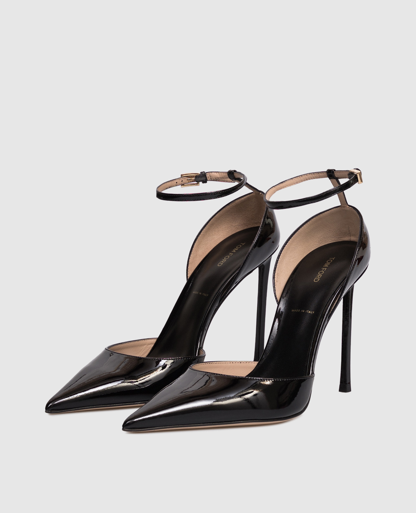 

Black patent leather sandals VERTIGO Tom Ford