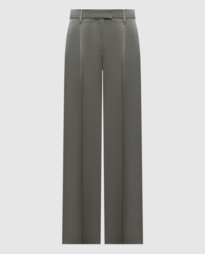 Brunello Cucinelli Green pants with a monil chain M0H38P8884