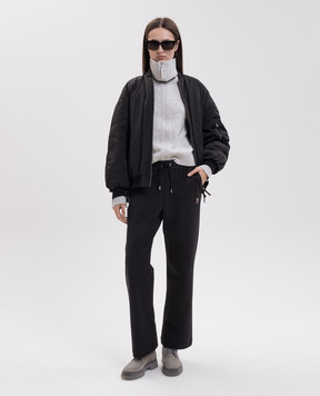 Parajumpers Black reversible down bomber jacket 26WPWJKIN32