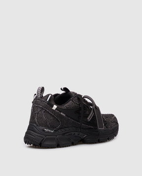 Off-White Black Denim Be Right Back Sneakers OMIA295Z26DEN001