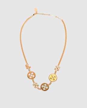 Off-White Gold Button Arrow Chain OWOB149S26MET001