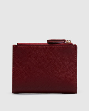 Twinset Burgundy purse with logo 262TL8033