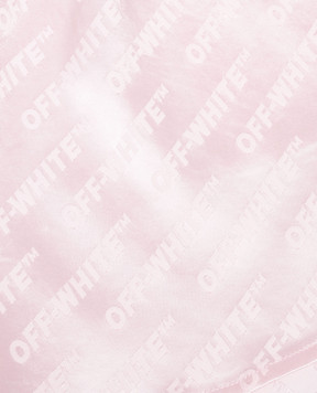 Off-White Children's pink shorts with logo pattern 44GCB009S26F002