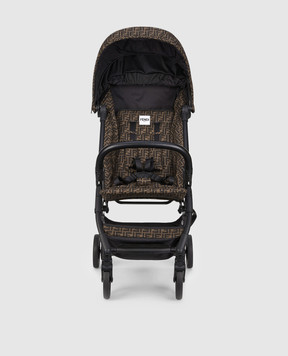 Fendi Brown baby stroller with FF brand pattern BUV020AA5T