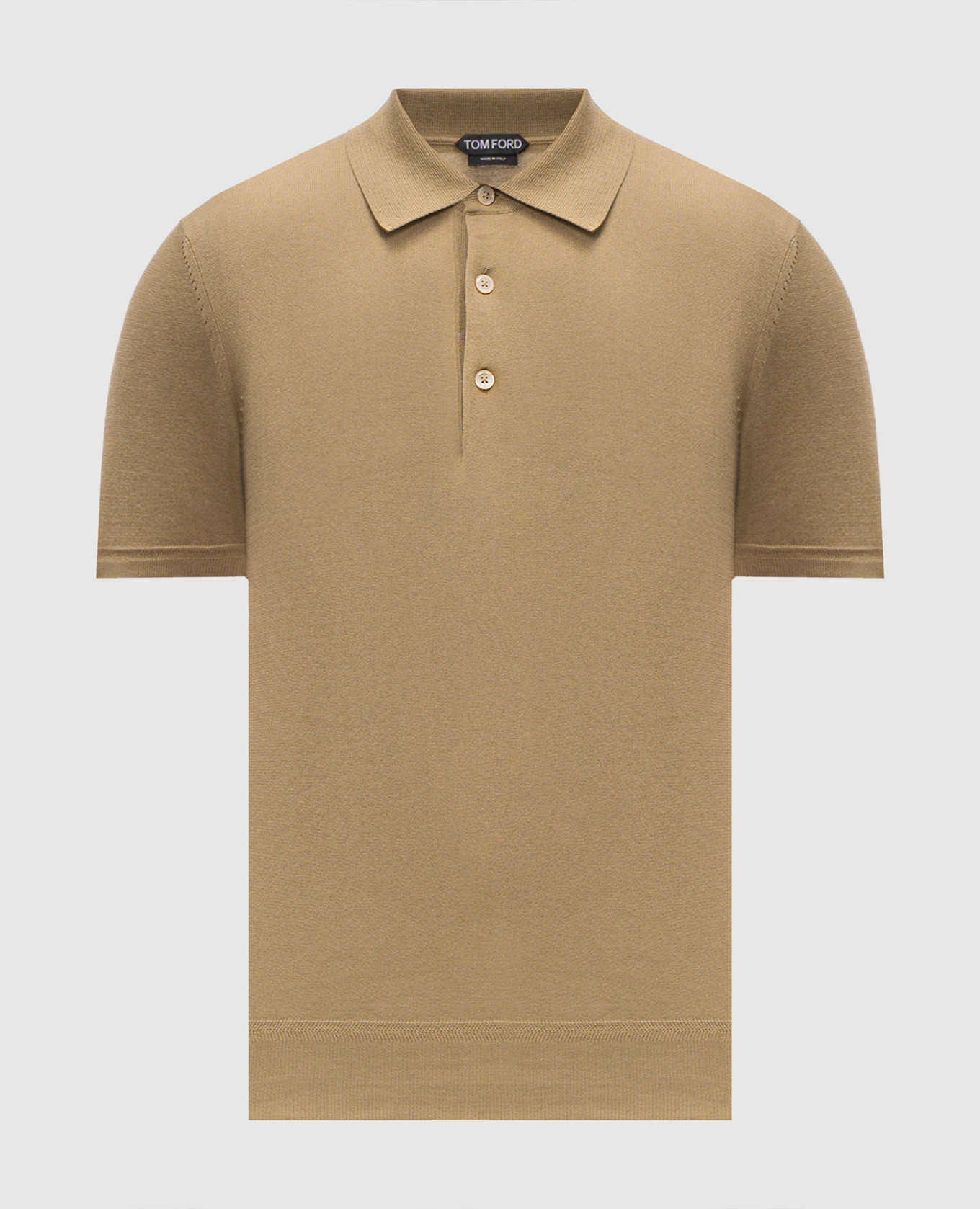 Khaki polo shirt