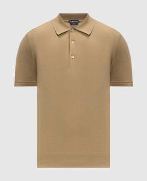 Tom Ford Khaki polo shirt KPS035YMC040