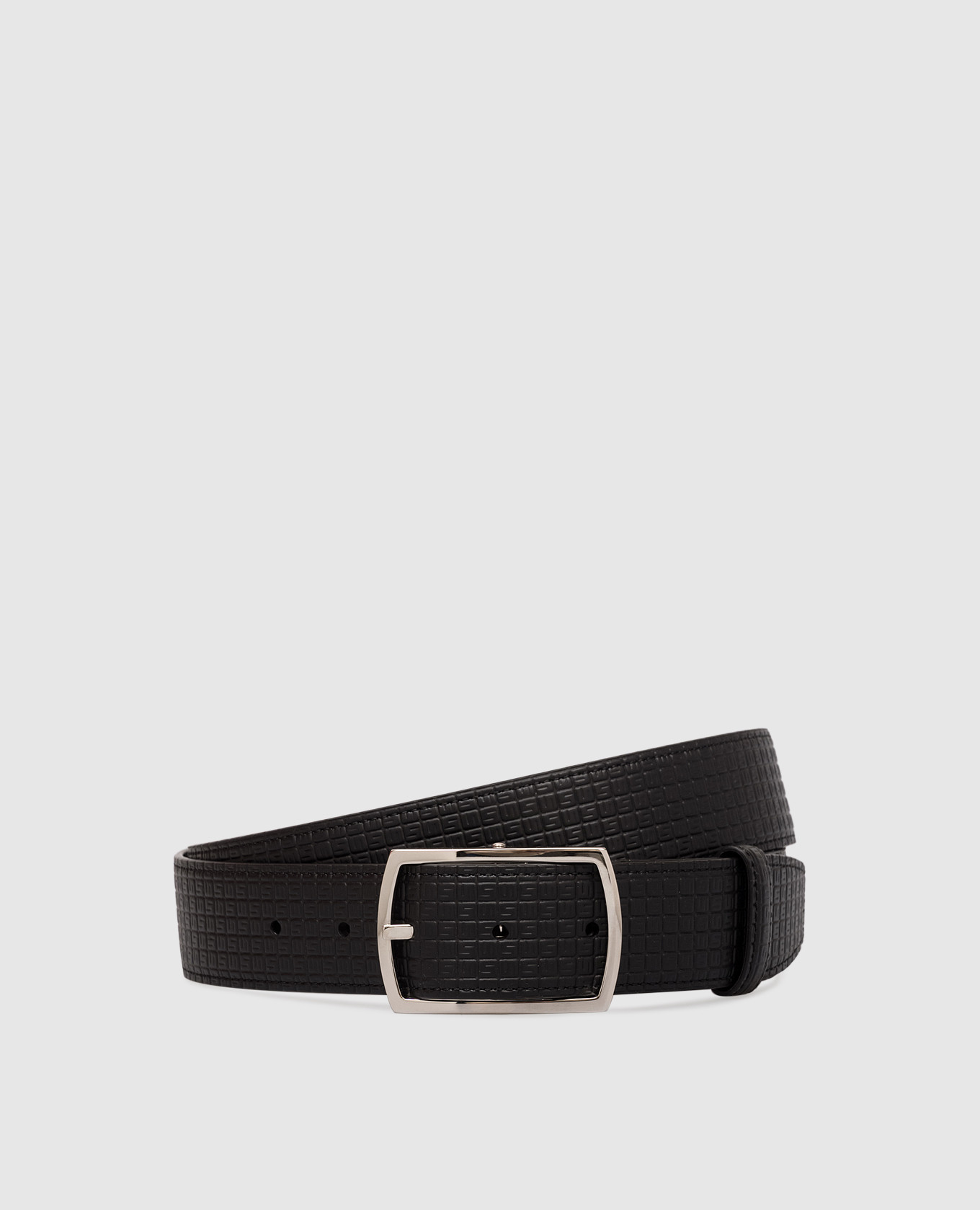 

Black leather reversible belt Serapian