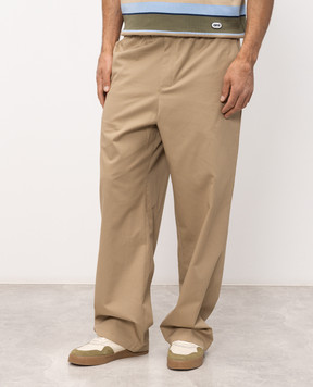 Ami Paris Beige cotton pants HTR868CO0214