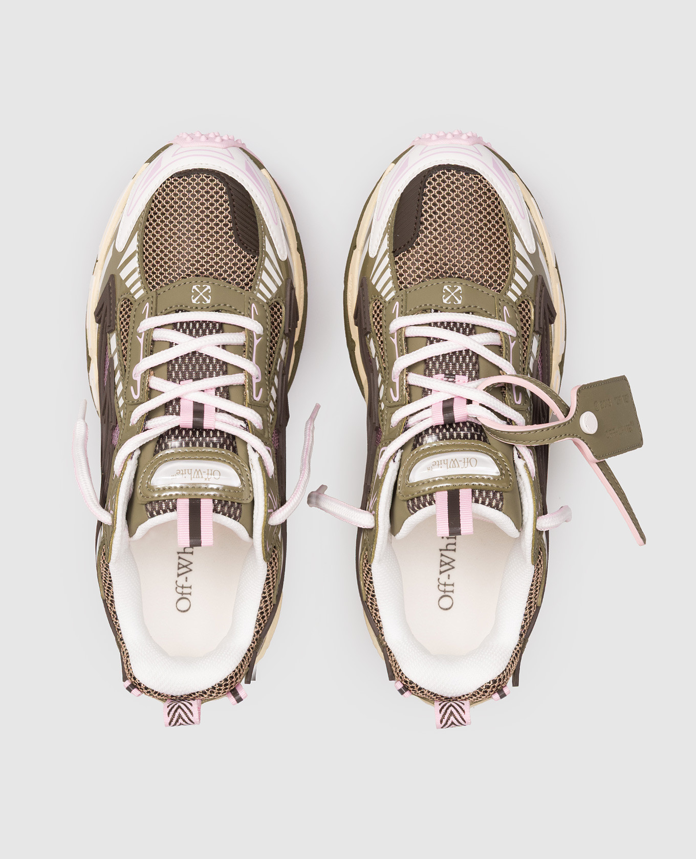 

Be Right Back khaki combination sneakers Off-White