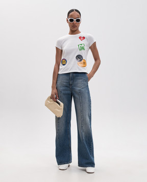 Maison Margiela MM6 White T-shirt with print S52GC0373M20050