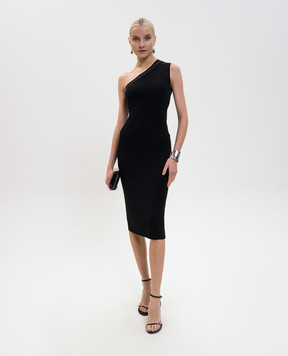 Twinset Black one-shoulder dress 261AP3120