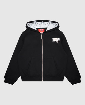 Sprayground Children's black sports jacket with print SPY1576GBLK