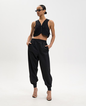 Juun.j Black zippered vest JW6336W005