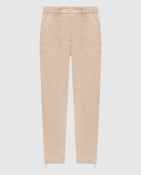 Brunello Cucinelli Beige linen pants MH249S2470
