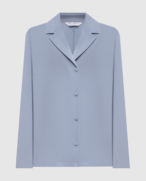 Max Mara Blue blouse with silk MXPAEDO