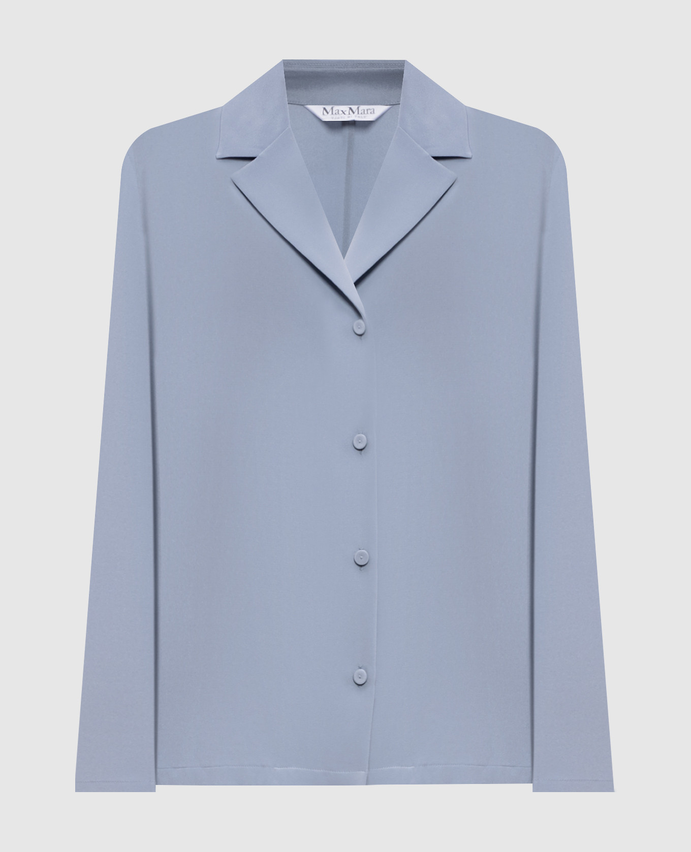 Blue blouse with silk