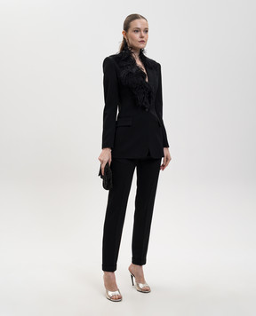 The Attico Black wool pants 260WCP00289WWW065AA