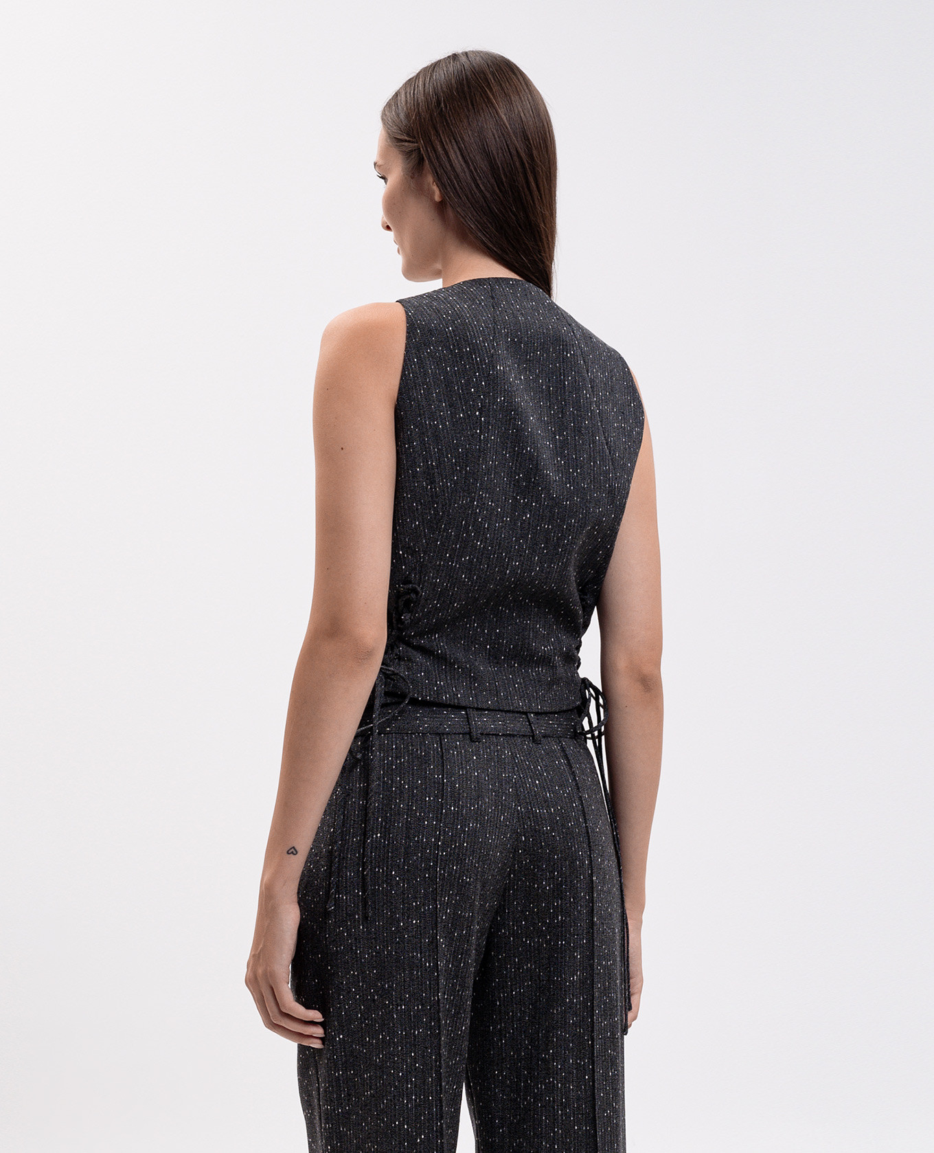 Gray wool vest Alexander McQueen 4