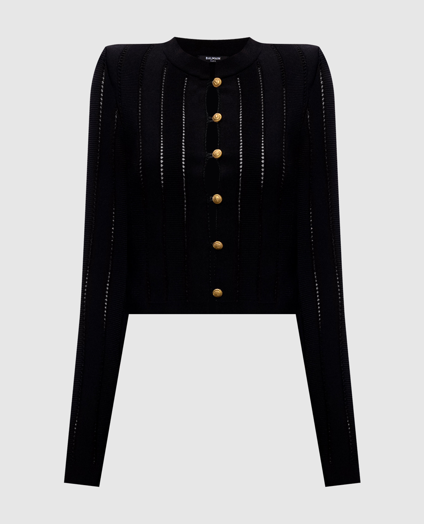 Black Fléchage cardigan