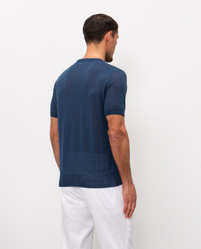 Cashmere&Whiskey Blue linen t-shirt MS003