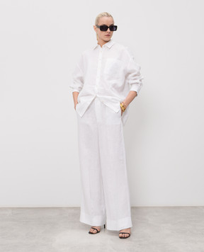 Twinset White linen shirt 261TT2301