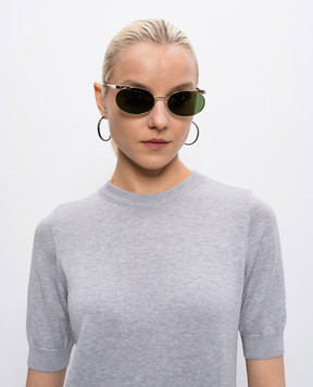 Off-White Gold sunglasses with OFF logo engraving OW2030765558