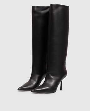 Le Silla Black leather boots BELLA 4236C080BMPPGLM