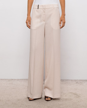Peserico Pink pants with a monil chain A0454003472