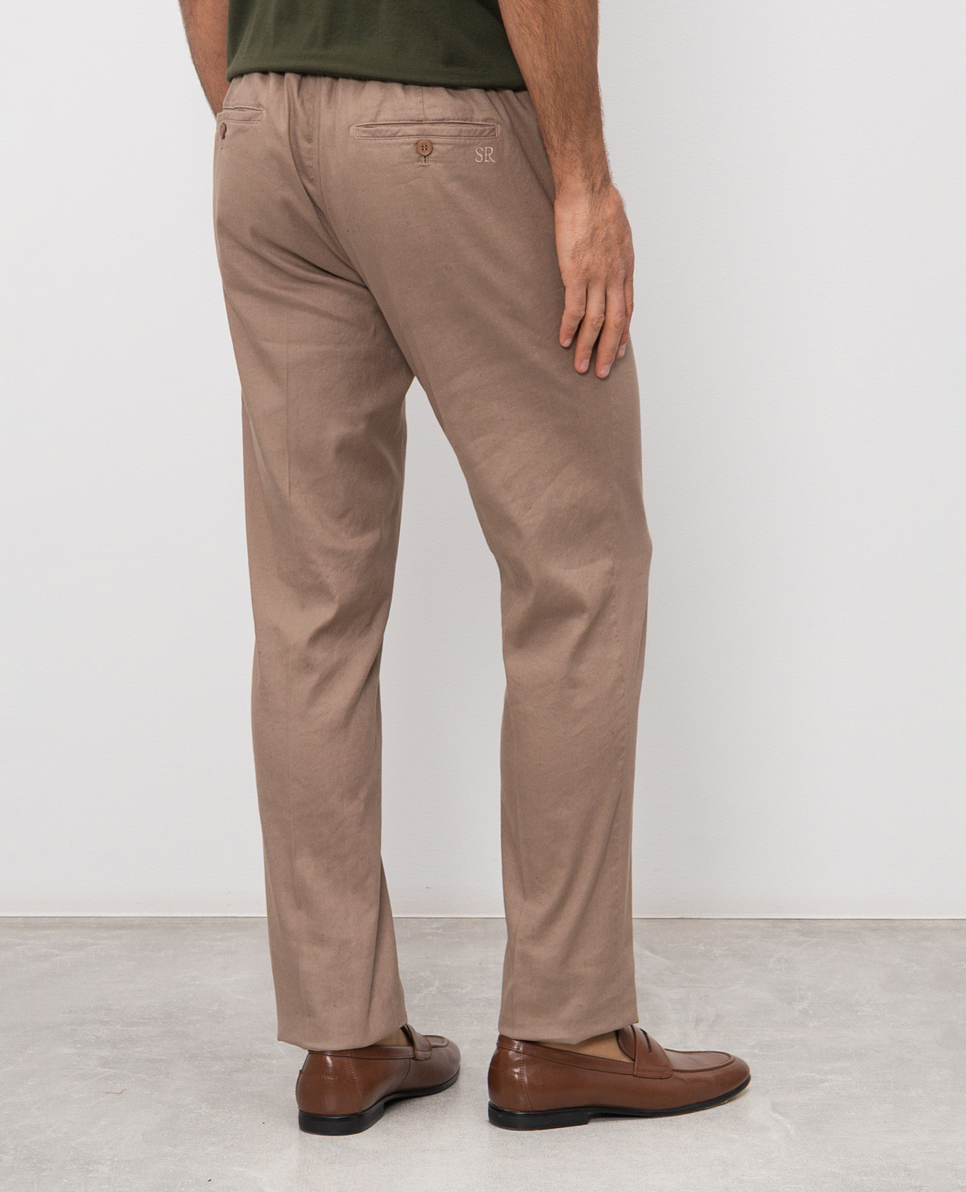 

Brown linen pants Stefano Ricci